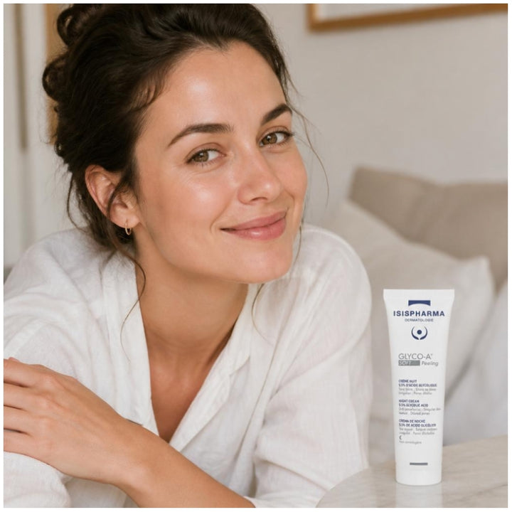 Isispharma Glyco-A Soft peeling night cream 5.5% glycolic acid 30ml (1.01fl oz)