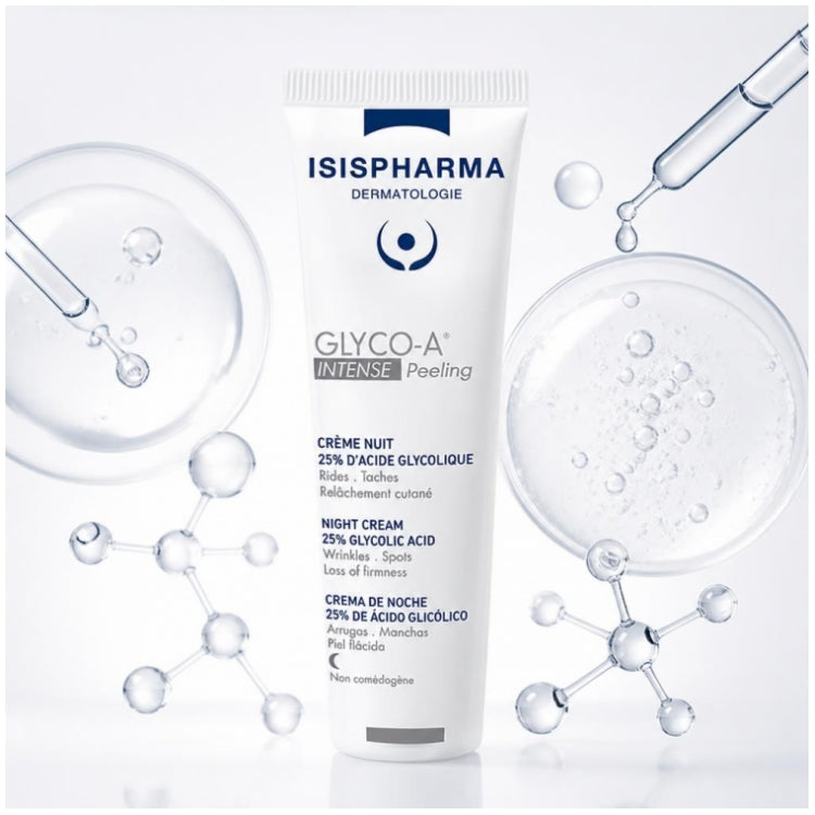 Isispharma Glyco-A Intensive Night Cream with 25% glycolic acid peel 30ml (1.01fl oz)