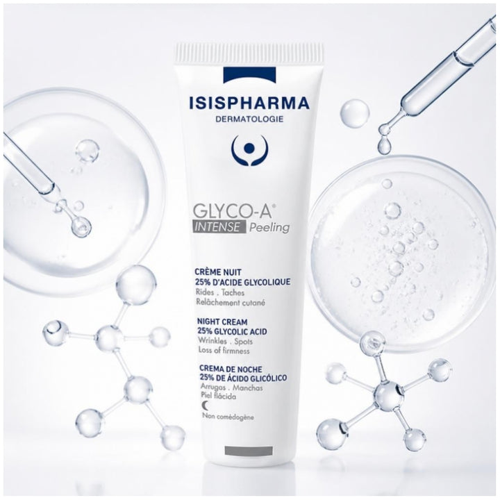 Isispharma Glyco-A Intensive Night Cream with 25% glycolic acid peel 30ml (1.01fl oz)