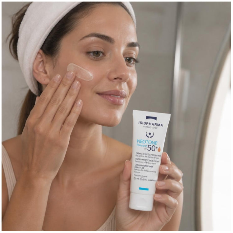 Isispharma Neotone Prevent Crème teintée protectrice Spf50+ Medium shade 30ml