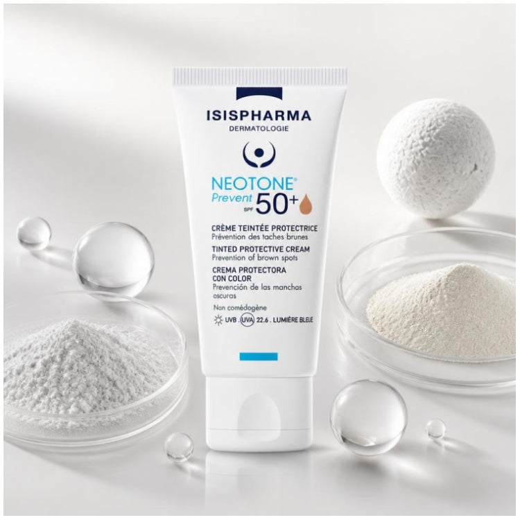 Isispharma Neotone Prevent Crème teintée protectrice Spf50+ Medium shade 30ml