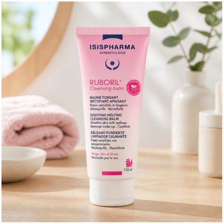 Isispharma Ruboril Soothing Cleansing Balm Sensitive Skin with Redness 100ml (3.38fl oz)