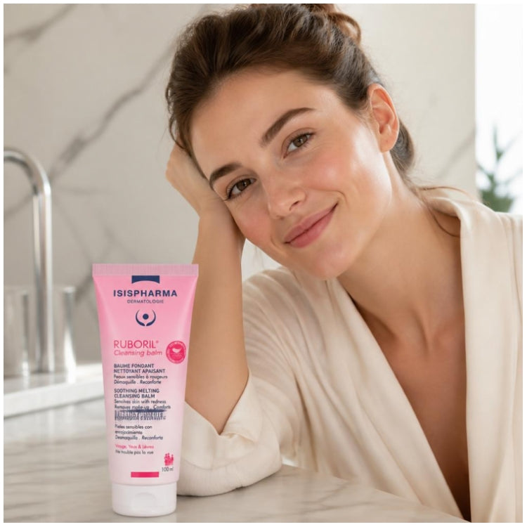 Isispharma Ruboril Soothing Cleansing Balm Sensitive Skin with Redness 100ml (3.38fl oz)