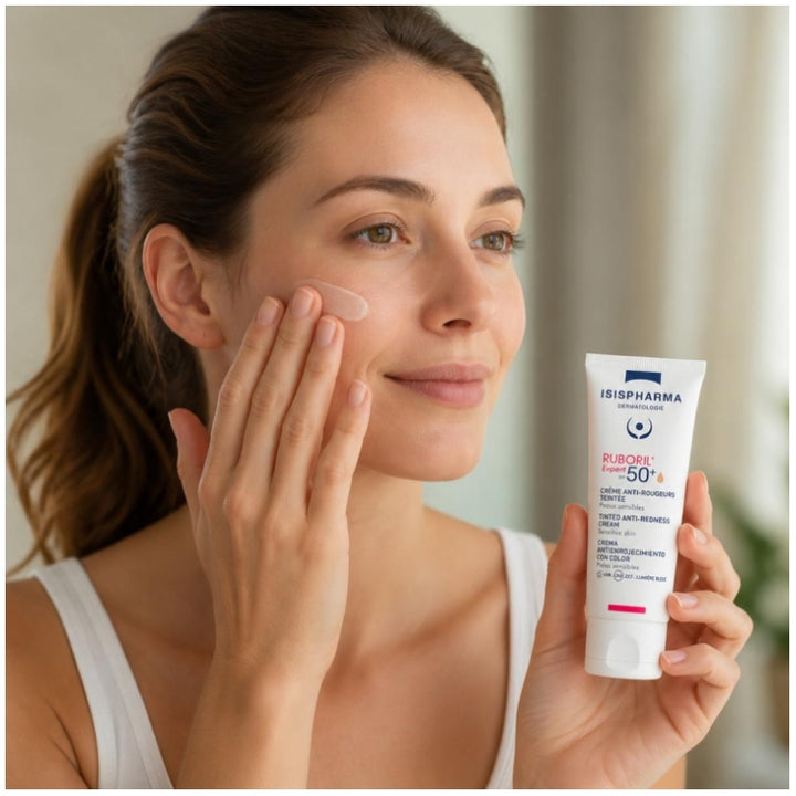 Isispharma Ruboril Expert 50+ Crema con color antirojeces para piel sensible 40ml