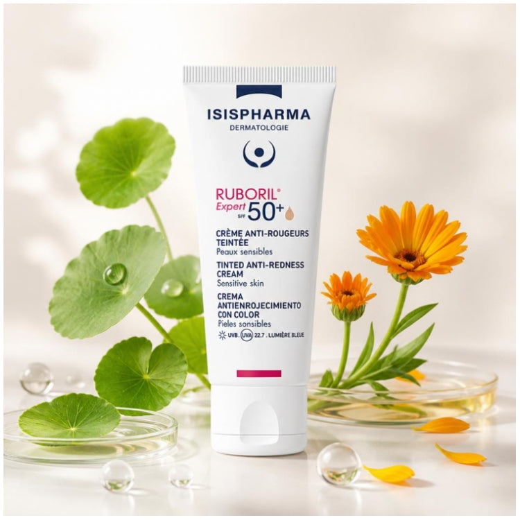 Isispharma Ruboril Expert 50+ Crema con color antirojeces para piel sensible 40ml