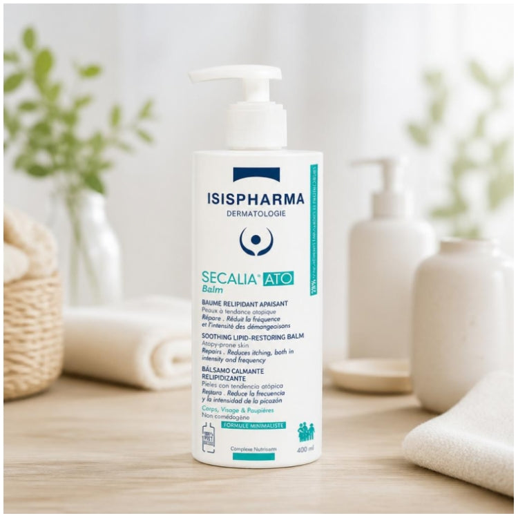 Isispharma Secalia Relipid+ Ato Balm Soothing Lipid-Restoring Balm 400ml (13.52fl oz)