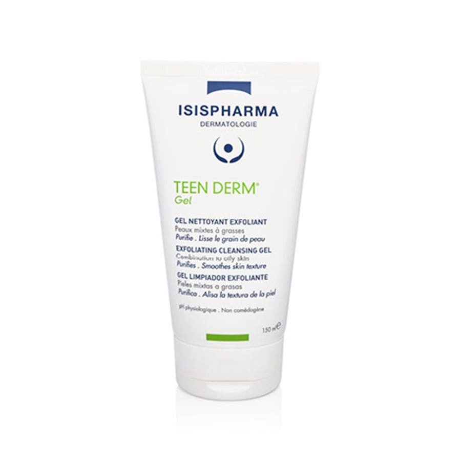 Isispharma Teen Derm Exfoliating Cleansing Gel Combination Oily Skin 150ml (5.07fl oz) - FrenchBeautyHub