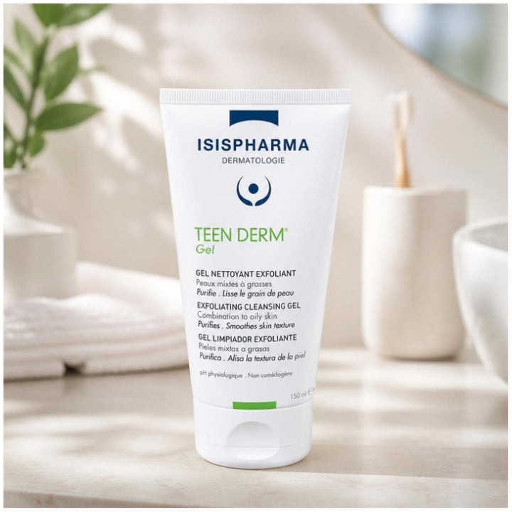 Isispharma Teen Derm Exfoliating Cleansing Gel Combination Oily Skin 150ml (5.07fl oz)
