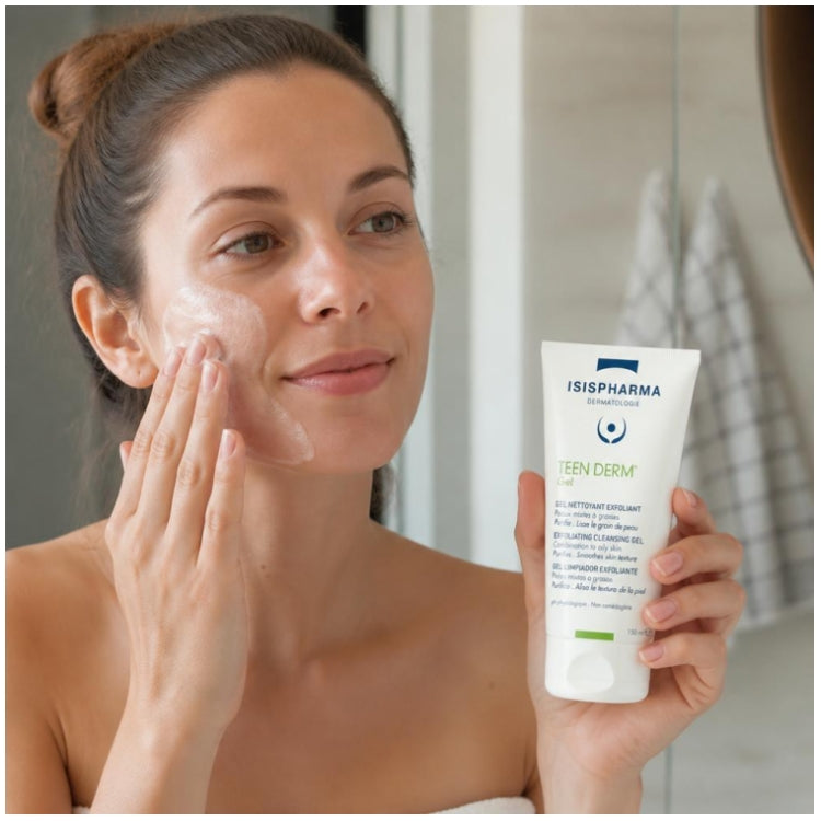Isispharma Teen Derm Exfoliating Cleansing Gel Combination Oily Skin 150ml (5.07fl oz)
