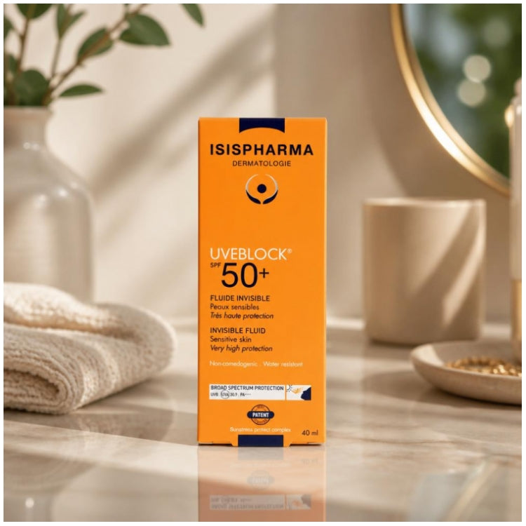 Isispharma Uveblock Onzichtbare fluïde SPF50+ voor de gevoelige huid 40ml