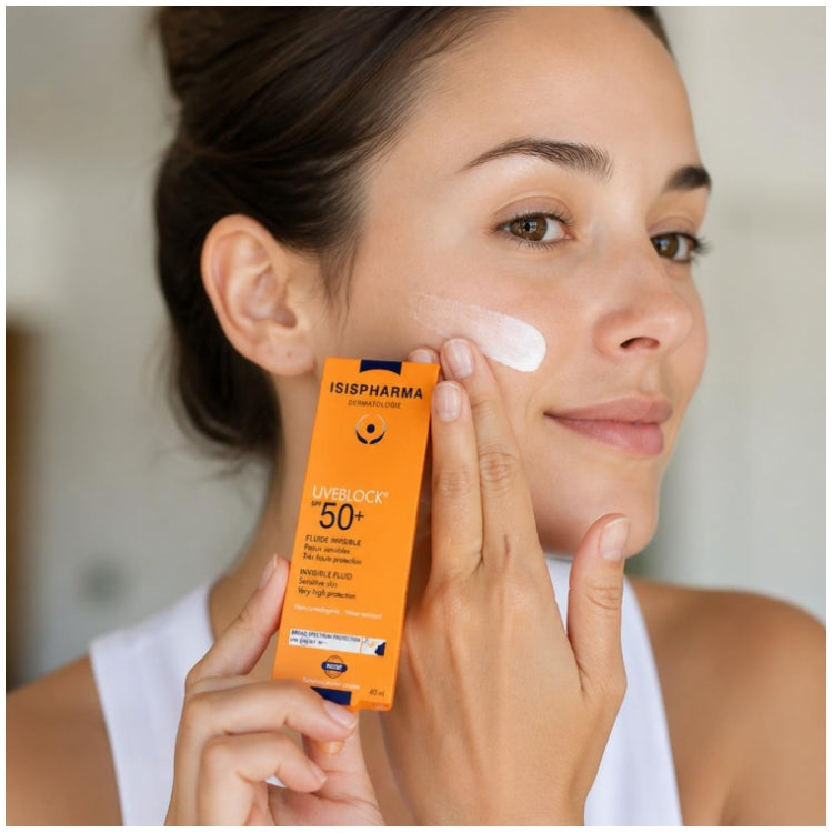 Isispharma Uveblock Onzichtbare fluïde SPF50+ voor de gevoelige huid 40ml