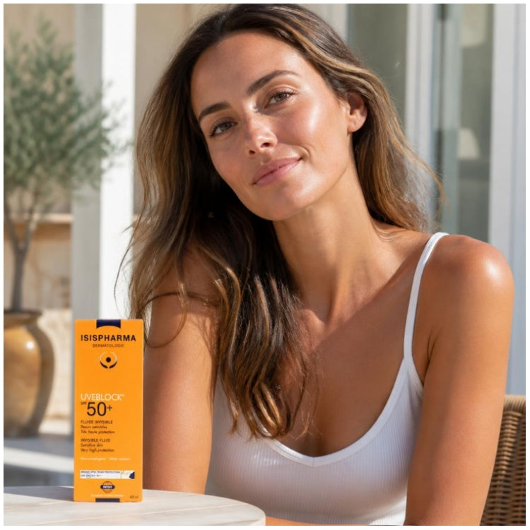 Isispharma Uveblock Onzichtbare fluïde SPF50+ voor de gevoelige huid 40ml