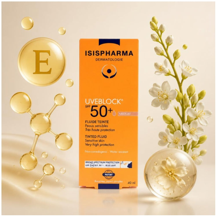 Isispharma Uveblock SPF50+ Tinted Fluid for Sensitive Skin 40ml (1.35fl oz)