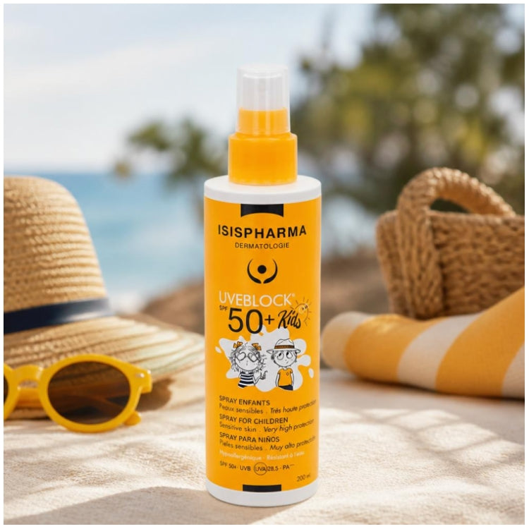 Isispharma Uveblock High Protection Spf50+ Suncare for Children 200ml (6,76fl oz)