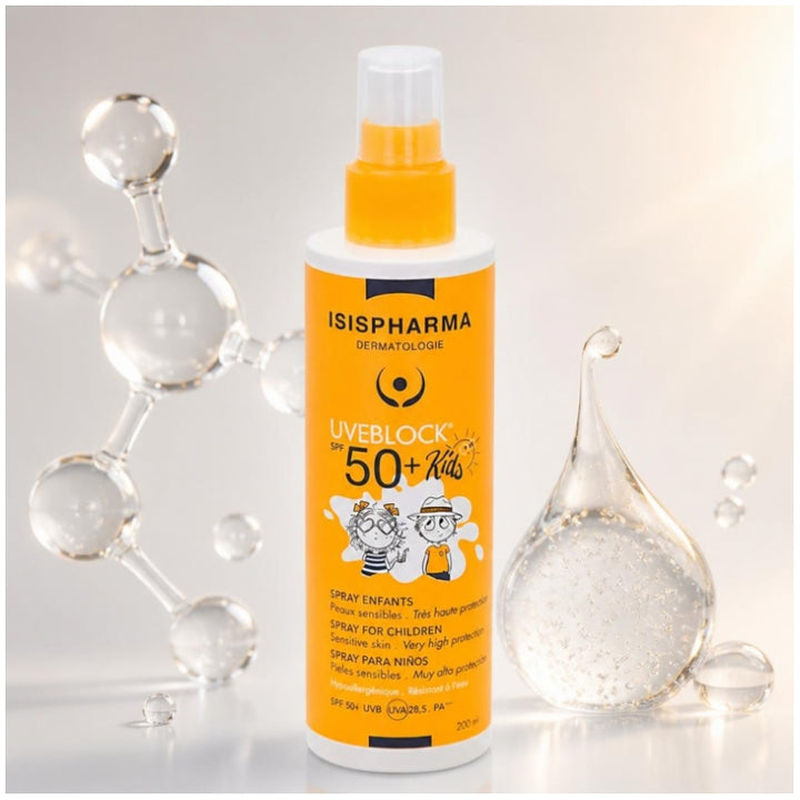 Isispharma Uveblock High Protection Spf50+ Suncare for Children 200ml (6,76fl oz)