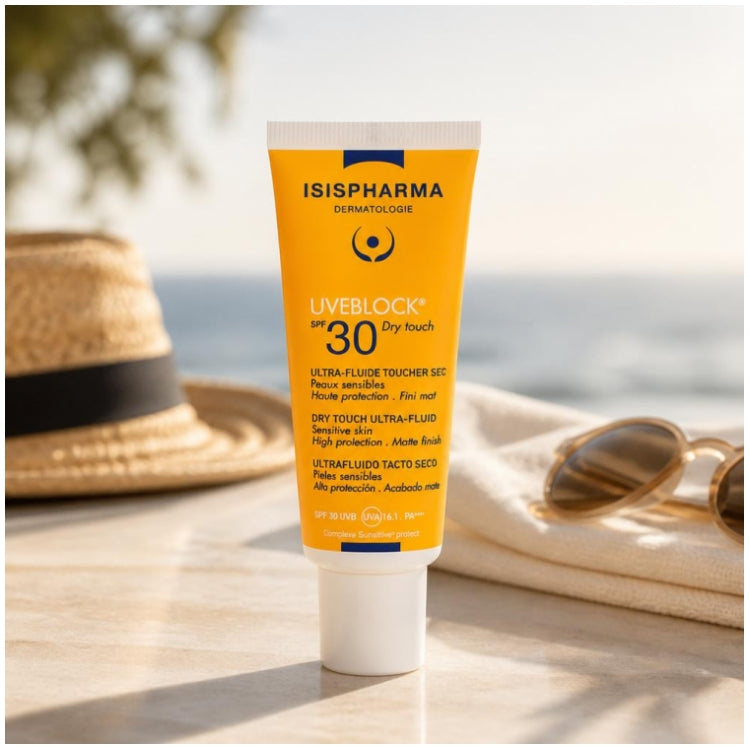 Isispharma Uveblock Ultra Fluid Dry Touch SPF30+ Sunscreen for Sensitive Skin 40ml (1.35fl oz)