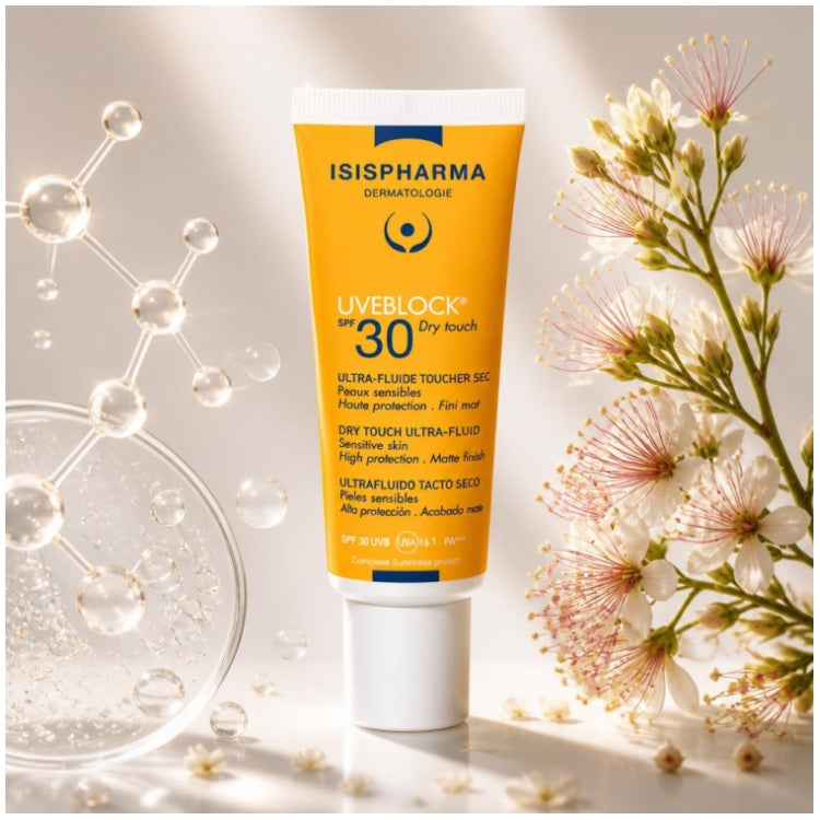 Isispharma Uveblock Ultra Fluid Dry Touch SPF30+ Sunscreen for Sensitive Skin 40ml (1.35fl oz)
