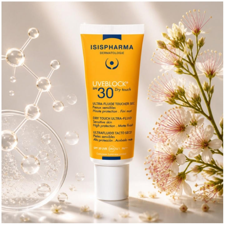 Isispharma Uveblock Ultra Fluid Dry Touch SPF30+ Sunscreen for Sensitive Skin 40ml (1.35fl oz)