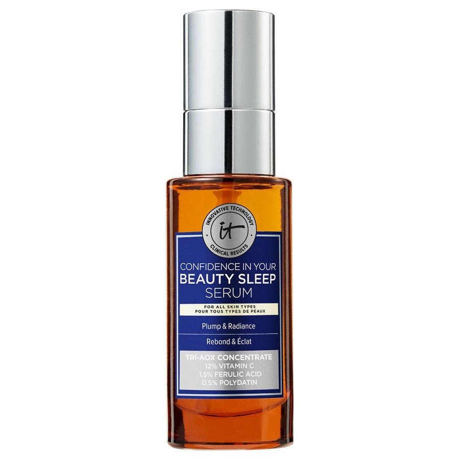 IT Cosmetics Confidence in Serum Night Radiance and Rebound Care With Vitamin C for All Skin Types 30ml (1.01 fl oz) - FrenchBeautyHub