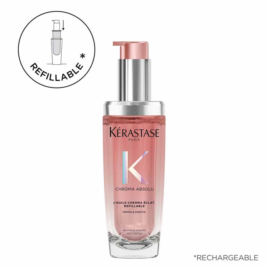 Kérastase Chroma Absolu Refillable Radiance Oil 75ml (2.54fl oz) - FrenchBeautyHub