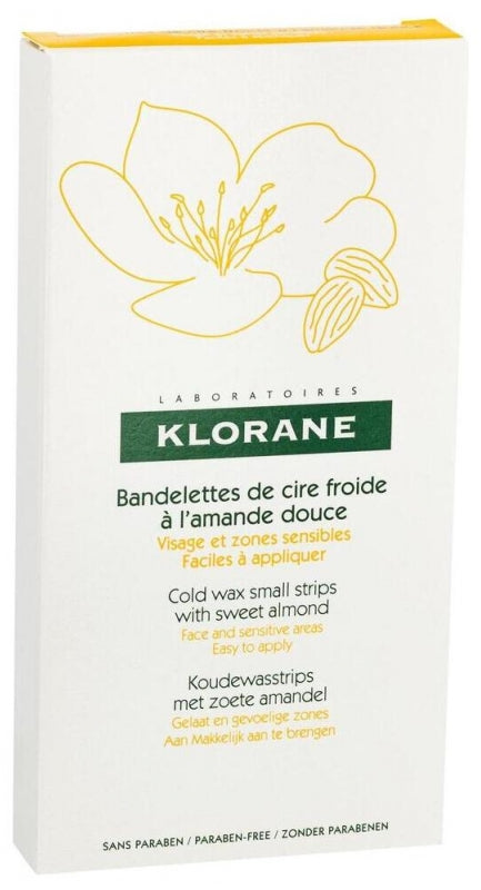 Klorane Sweet Almond 6 bandas de cera con almendra dulce x6