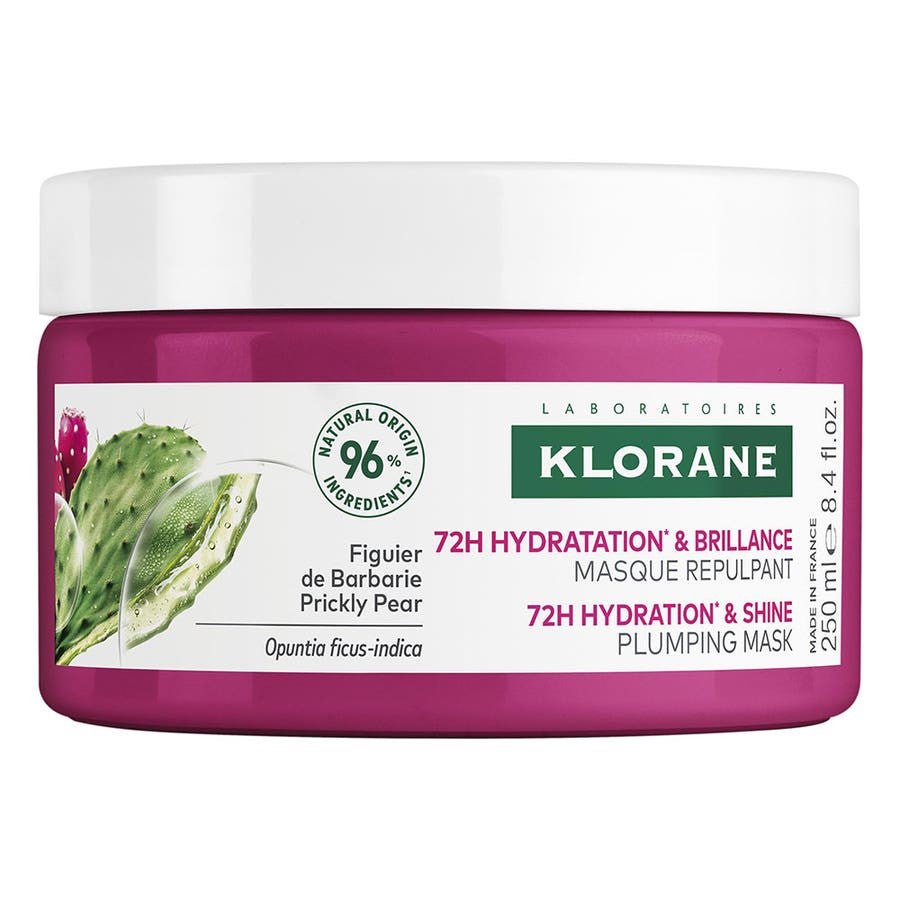 Klorane 72h Hydration & Shine Plumping Mask Prickly Pear 250ml (8.4floz) - FrenchBeautyHub