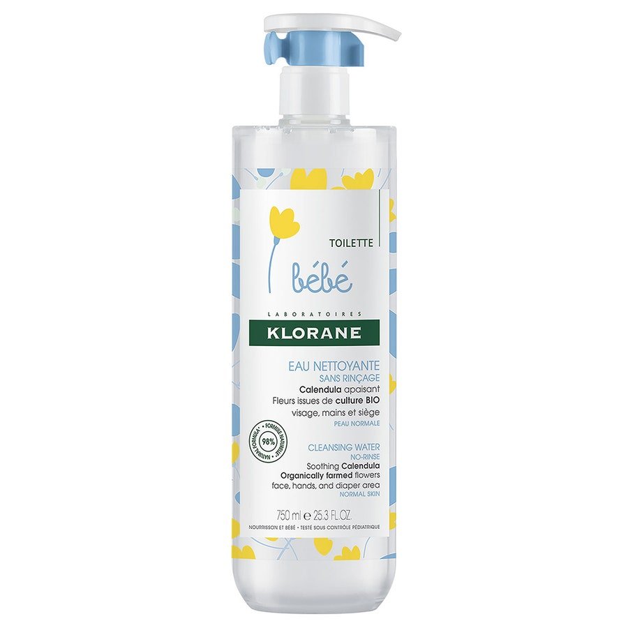 Klorane Baby No Rinse Cleansing Water 750ml (25.36fl oz) - FrenchBeautyHub