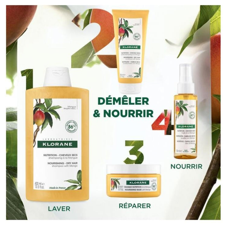 Klorane Mango Acondicionador nutritivo para cabello seco 50ml