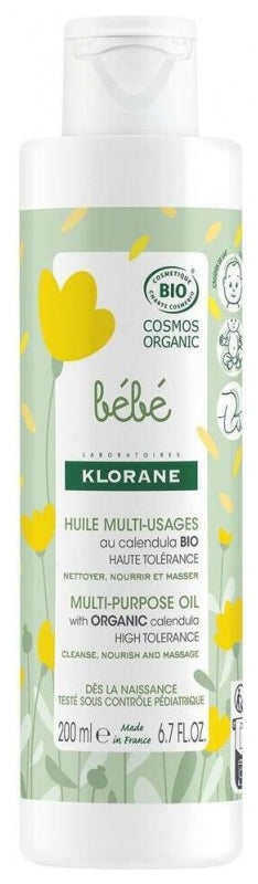Klorane Baby Bio Calendula Multifunctionele olie 200ml
