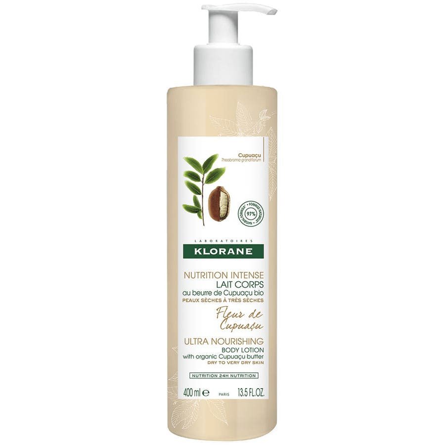 Klorane Body Cupuaçu Flower Nourishing Body Lotion 400ml (13.53fl oz) - FrenchBeautyHub