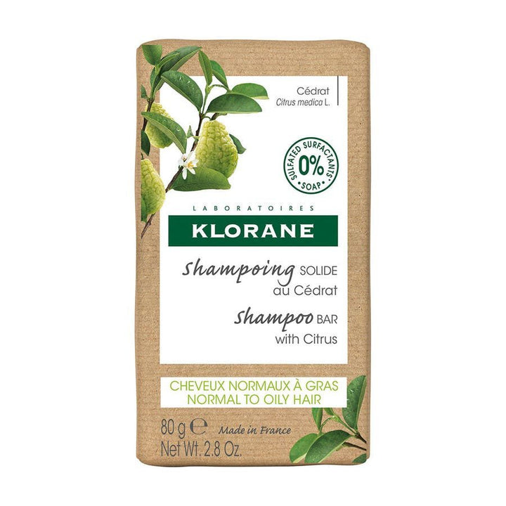 Klorane Citrus Solid Shampoo Bar 80g (2.82 oz) - FrenchBeautyHub