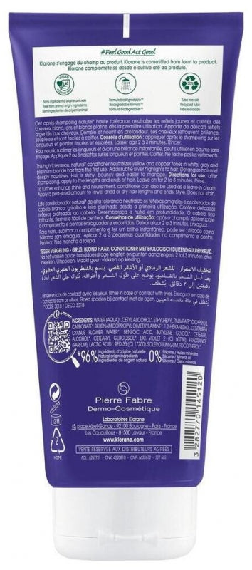 Klorane Anti-Yellowing Après-shampooing à la centaurée 200ml
