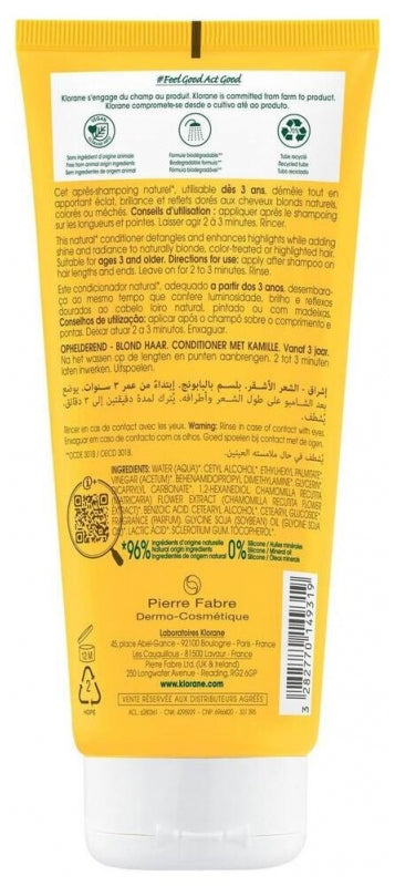 Klorane Acondicionador con manzanilla 200ml