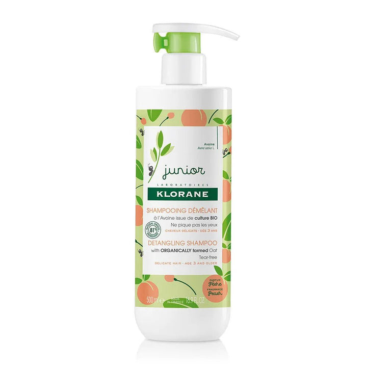 Klorane Junior Peach Detangling Shampoo - FrenchBeautyHub