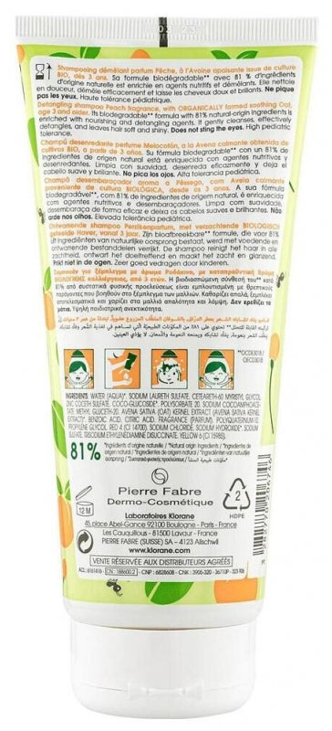 Klorane Junior Shampoo Desembaraçante de Pêssego