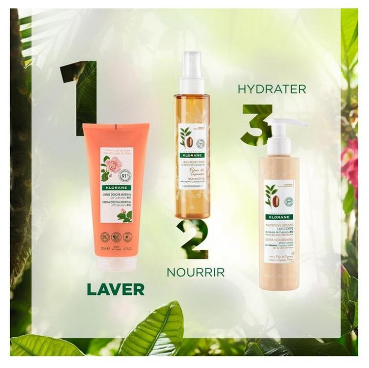 Klorane Rose milk Crème de douche nourrissante au lait de rose 200ml