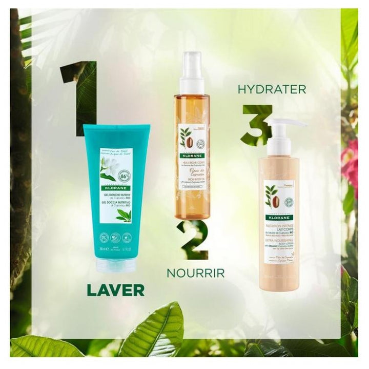 Klorane Tiare water Shower Gel Cupuacu Butter 200ml (6.76fl oz)
