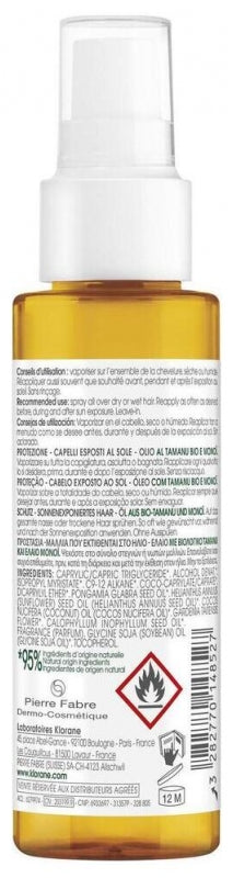 Klorane Protection Öl für sonnenexponiertes Haar mit Bio-Tamanu und Monoi 100ml