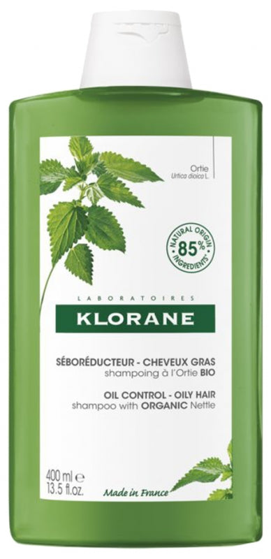 Klorane Oil Control Shampooing à l’extrait d’ortie, formule séboréductrice