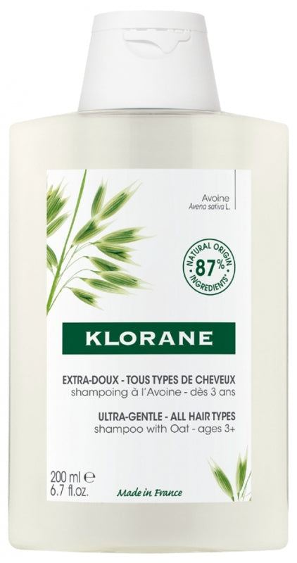 Klorane Ultra-Gentle Shampooing au lait d’avoine pour tous types de cheveux
