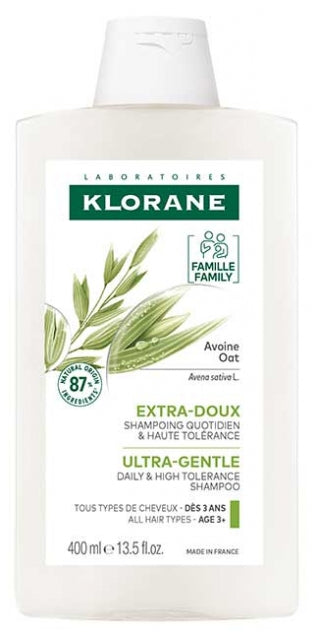 Klorane Ultra-Gentle Shampooing au lait d’avoine pour tous types de cheveux