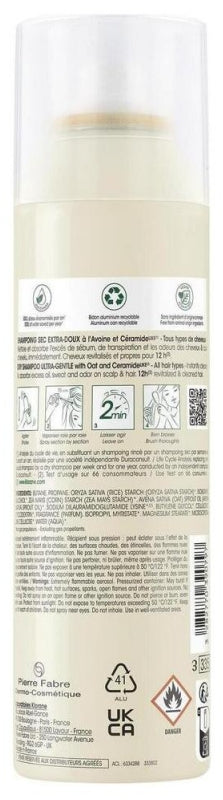 Klorane Oat Milk Extra-sanftes Trockenshampoo mit Hafer und Ceramid 150ml
