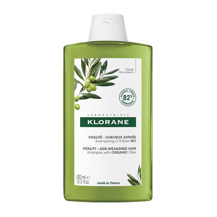 Klorane Thickness & Vitality Shampoo with Olive Extract for Anti - Ageing Hair Care - FrenchBeautyHub