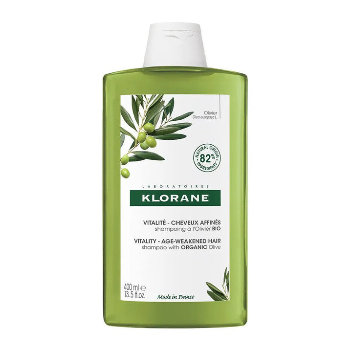 Klorane Thickness & Vitality Shampoo with Olive Extract for Anti - Ageing Hair Care - FrenchBeautyHub