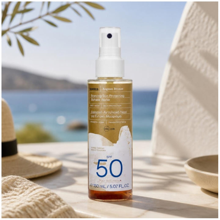 Korres Aegean Bronze two-phase sun protection tanning oil SPF50 150 ml (5.07fl oz)