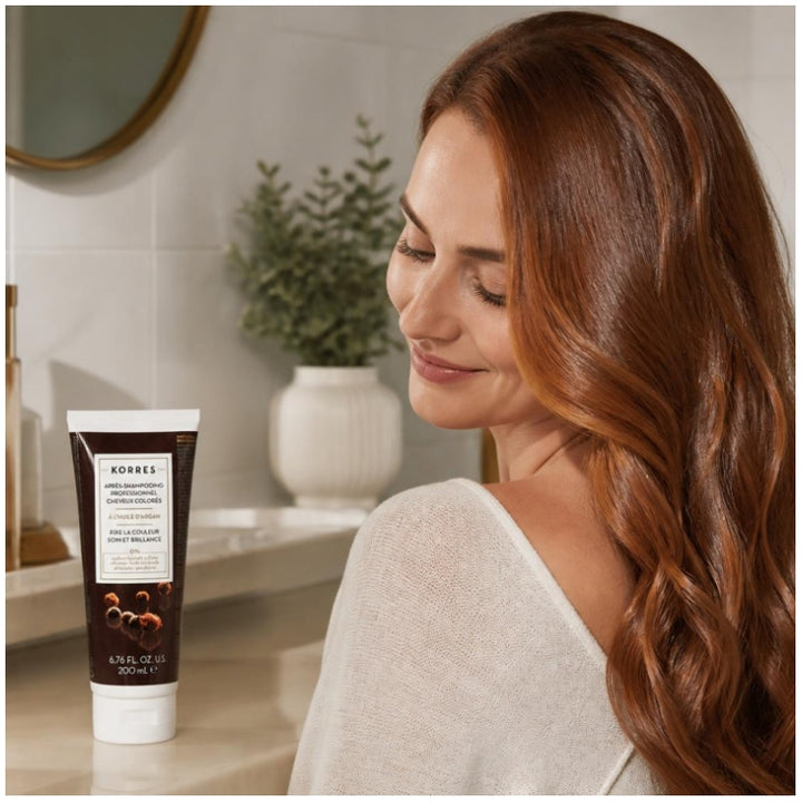Korres Argan oil بلسم احترافي بعد صبغ الشعر بزيت الأرغان للشعر المصبوغ 250ml