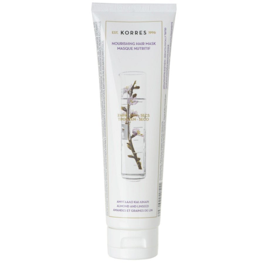 Korres Nourishing Mask Dry And Brittle Hair Almond And Linseeds 125ml (4.22fl oz) - FrenchBeautyHub