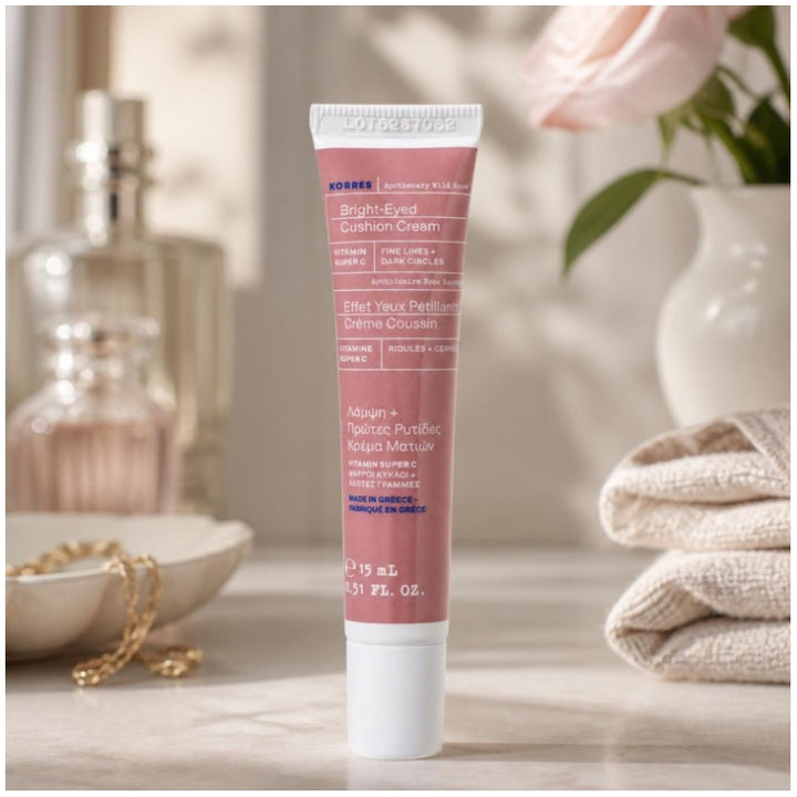 Korres Wild Rose Oogcontourcrème voor een stralende huid en eerste rimpels 15ml