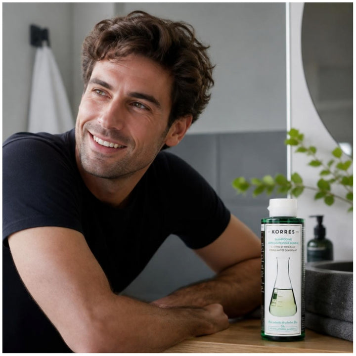 Korres Hair Loss شامبو للرجال بالسيستين والمعادن 250ml