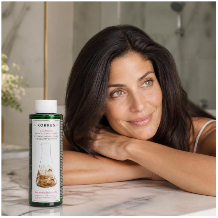 Korres Hair Loss Shampooing pour Femmes à la Cystéine et aux Glycoprotéines 250ml